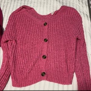 Pink cardigan
